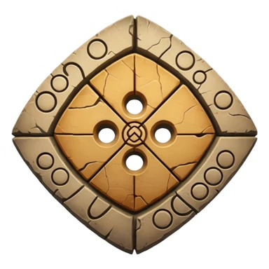 chakana symbol, stone texture sticker