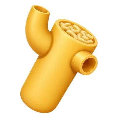 one piece of elbow macaroni sticker