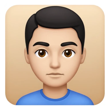 black eyebrows only  sticker