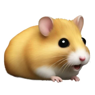 Hamster on a Mitsubishi lancer black  sticker