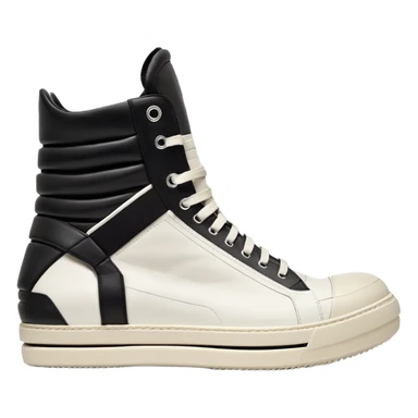rick owens geobasket white sticker