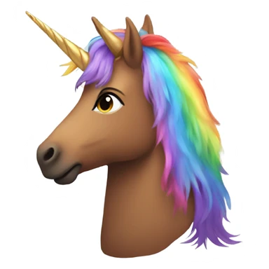 Centaur with rainbow fur and unicorn horn sticker