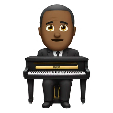 cartel enorme que pone piano sticker