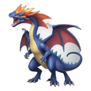 Pokemon mega dracaufeu X sticker