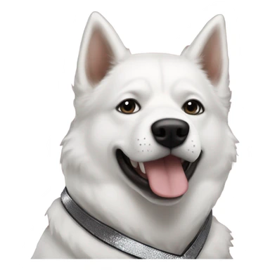 Cody Rhodes and white Husky dog sticker
