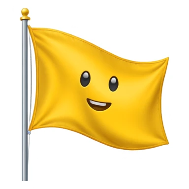 Make a yellow colour triangular flag emoji sticker