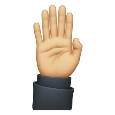 Face in palm sticker