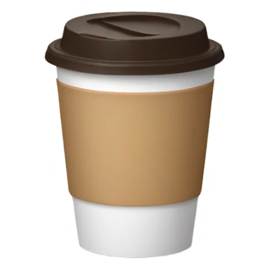 coffee to go cup sticker