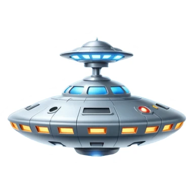 UFO mother ship attacking earth sticker