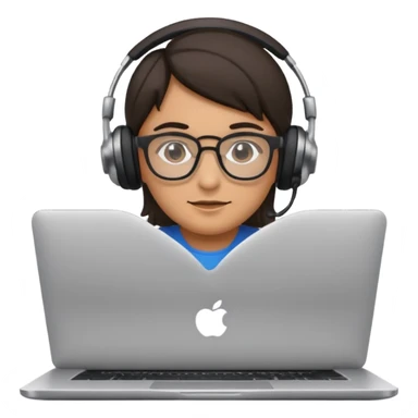 It's like a developer sitting in front of a laptop sticker