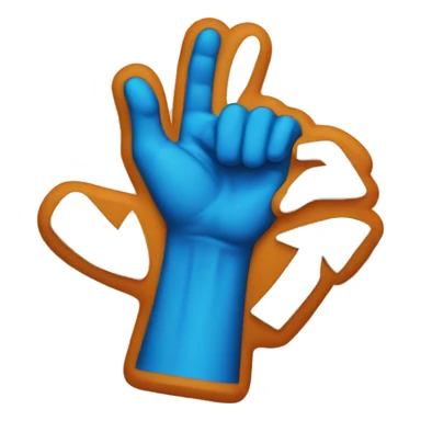 A hang loose sign with a not allowed symbol on top  sticker