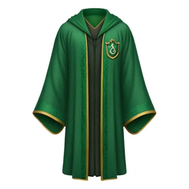 Hogwarts robe in slytherin farbe sticker