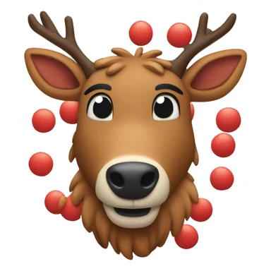 Rudolph the red nose reindeer sticker