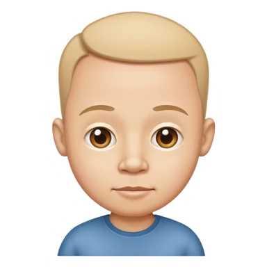 Funny caricature style cartoon, big head small body sticker