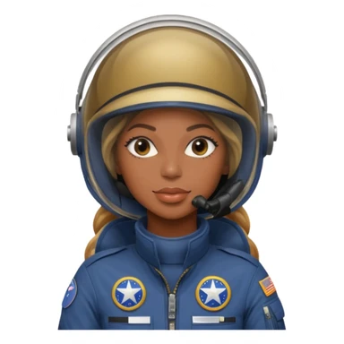 Beyonce as a fighter jet pilot sticker