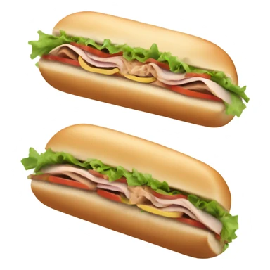 Turkey sub sandwich sticker