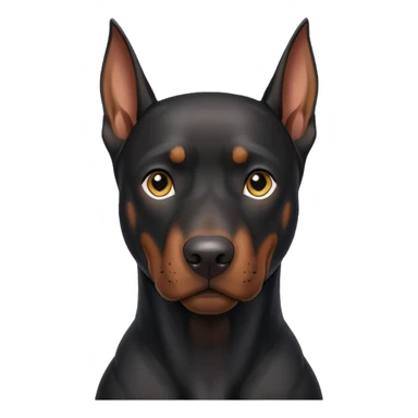 black doberman Y3 sticker