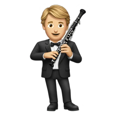 Wayne Gretzky playing the clarinet sticker