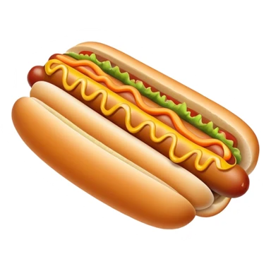 hot dog with carrots on it sticker