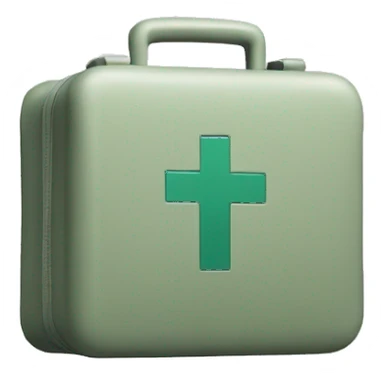 simple single color medical bag with cross  sticker