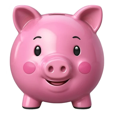 with piggybank sticker