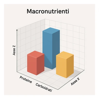Piano A Macro nutrizionale GRAFICO in 3d in italiano sticker