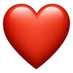 A red Heart with a t in it  sticker