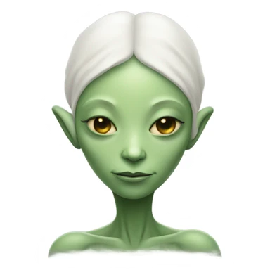 a Reptilian alien white woman, full body, sleeping sticker