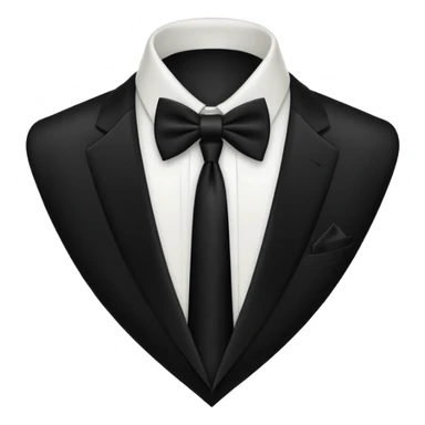black tie (just tie, not ribbon) sticker