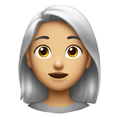 Draw a girl saying “GLO” sticker