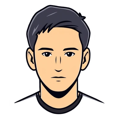 monochrome portrait of a man sticker