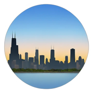 chicago skyline with the words summit sticker