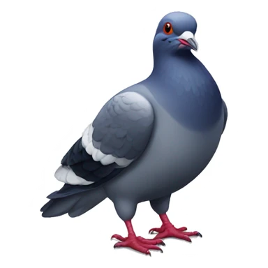 Pigeon in red bull gear sticker