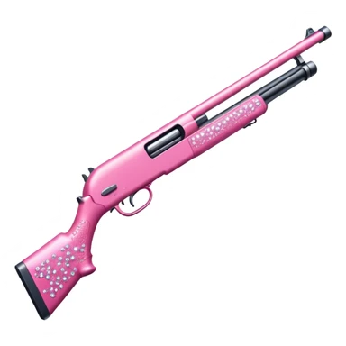 pink bedazzled shotgun sticker