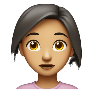 A sassy girl giving side eye sticker