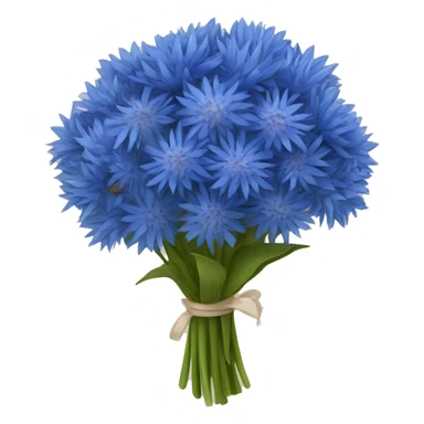 Blue cornflower bouquet  sticker