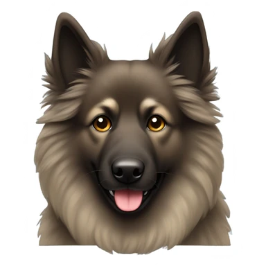 Dark Fluffy Belgian Tervuren  sticker