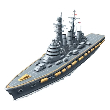 battleship arial view sticker