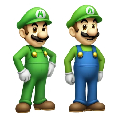 Mario and Luigi sticker