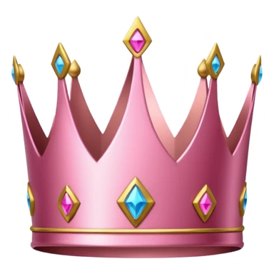 Crown little pink sticker