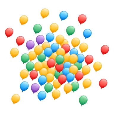 Konfetti in der luft sticker