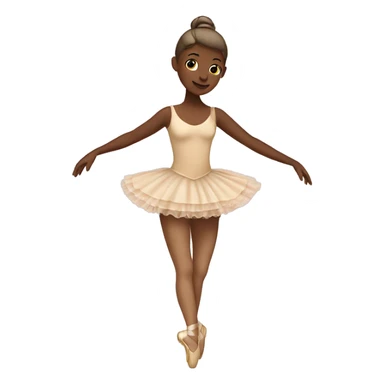beige ballerina sticker