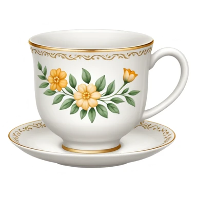 Birthday  tea cup sticker