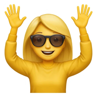 An emoji best used to describe dancing, rnb & hip hop sticker