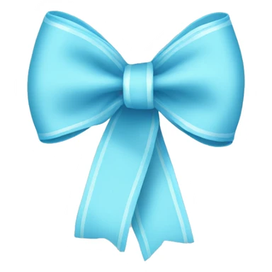 Baby blue Ribbon  sticker