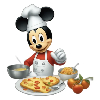 Mickey qui cuisine  sticker