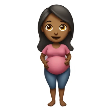 a pregnant woman  sticker