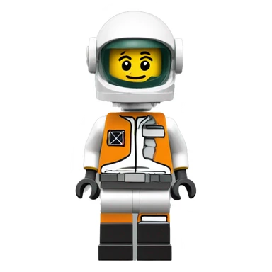 Lego classic space minifigure with simple face sticker