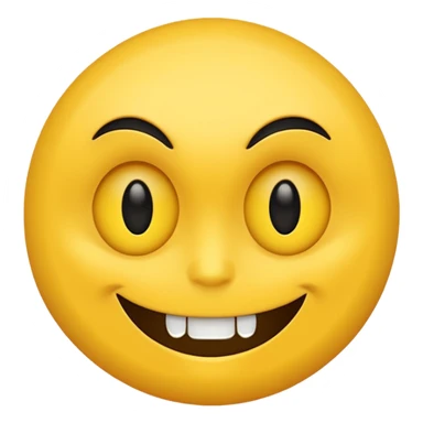 Devious face (yellow circle face) sticker