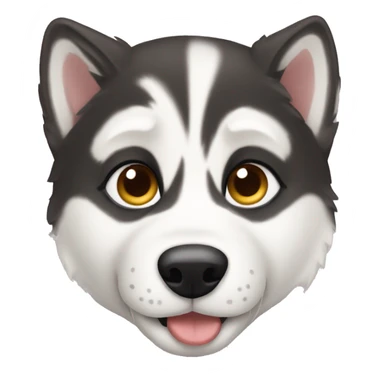 Husky puppy sticker